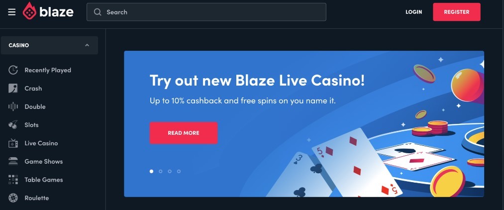 Casino Blaze main